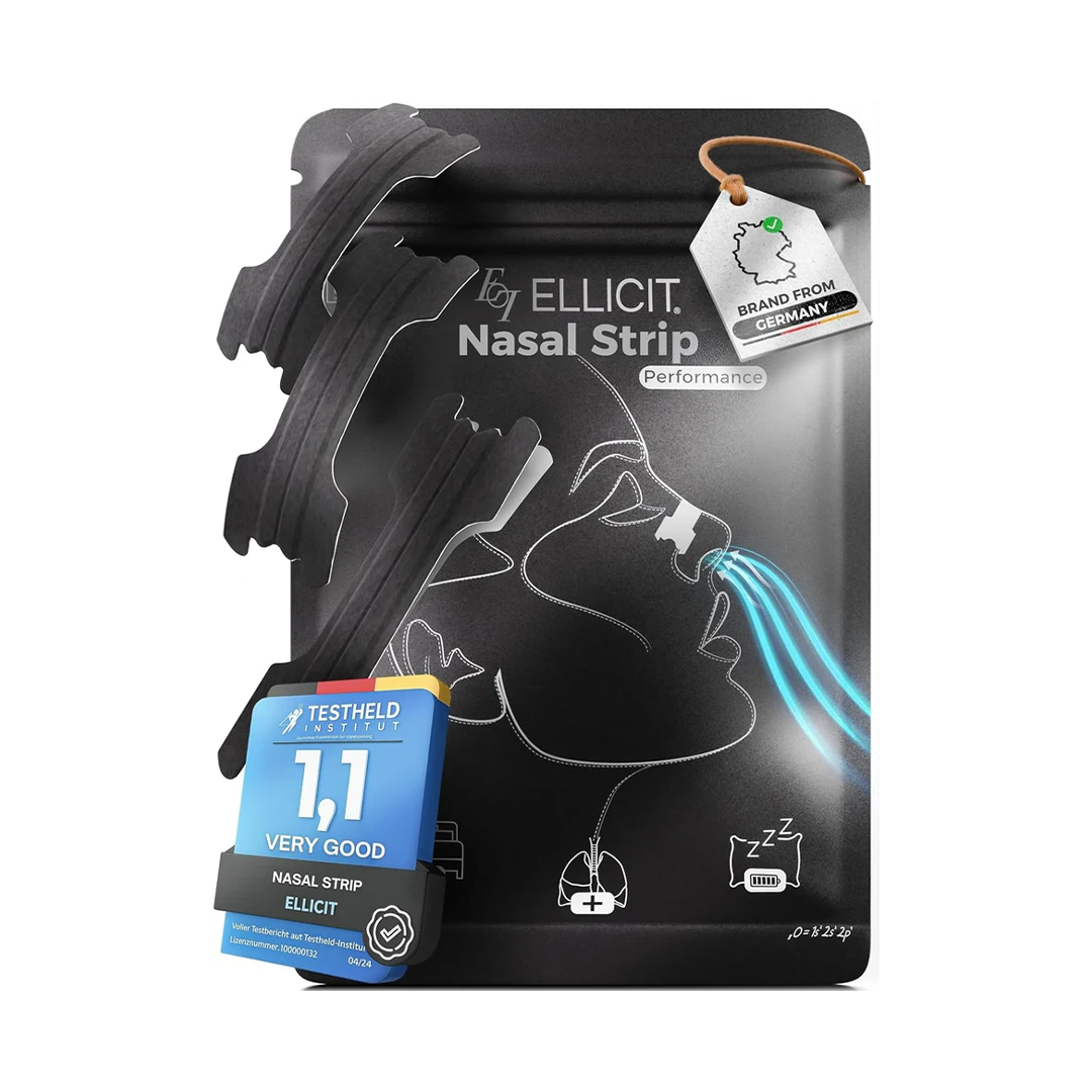 El Licit Nose Plasters Black Anti-Snoring Nasal Strips (30 Pack)