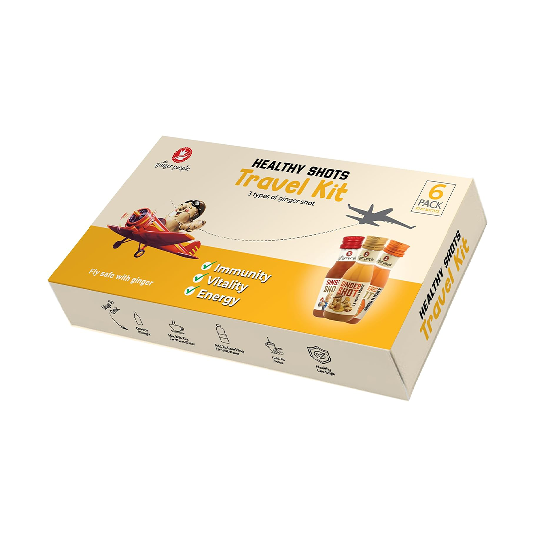 The Ginger People Travel Kit Ginger Shot Collection Pack of 6