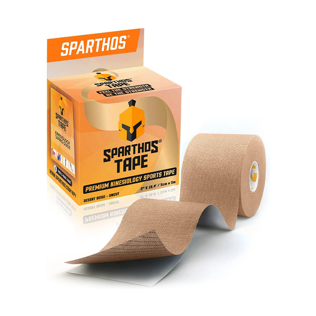 Sparthos Kinesiology Tape Athletic Support Recovery Tape Uncut Roll 2 Inch x 16.4 Feet