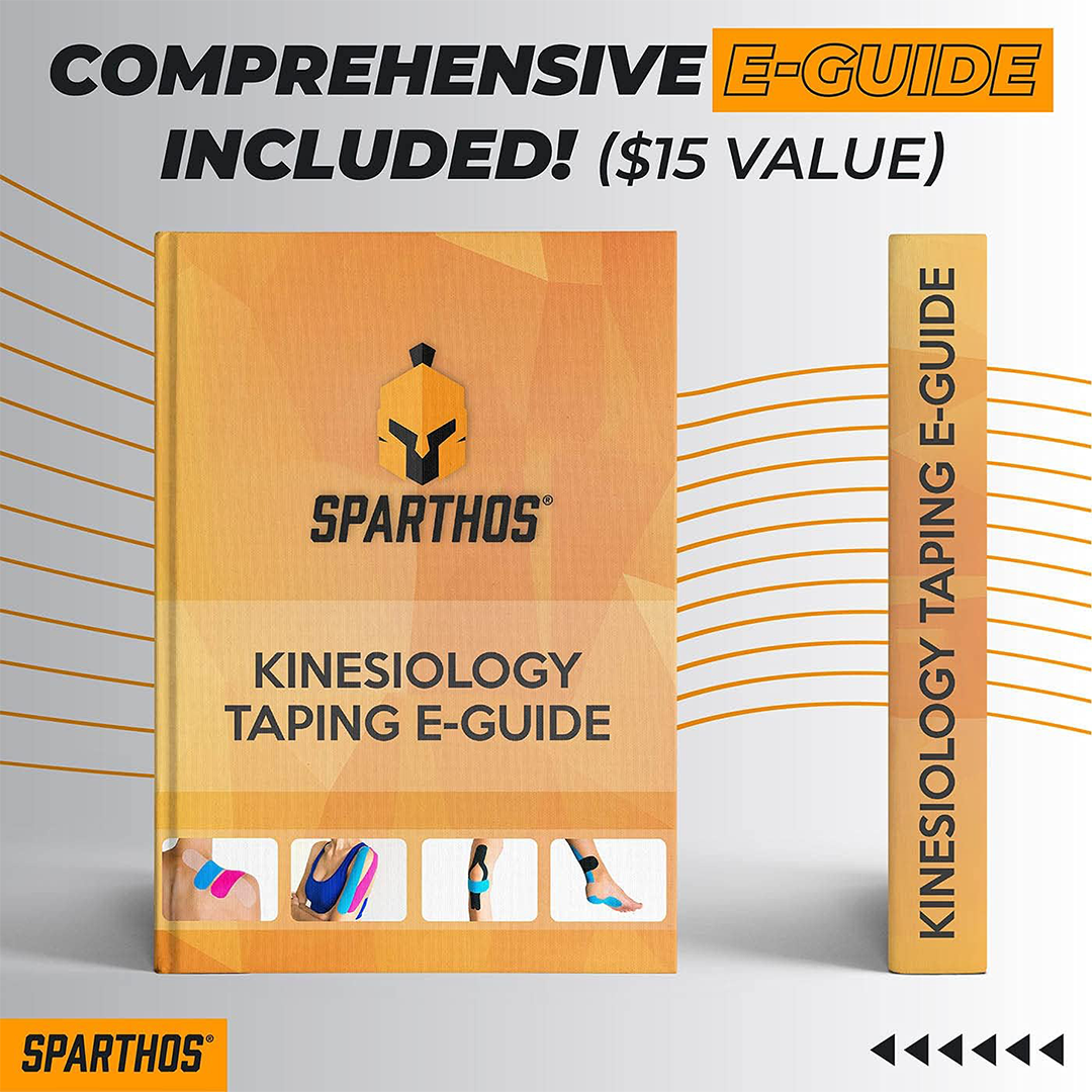 Sparthos Kinesiology Tape Athletic Support Recovery Tape Uncut Roll 2 Inch x 16.4 Feet