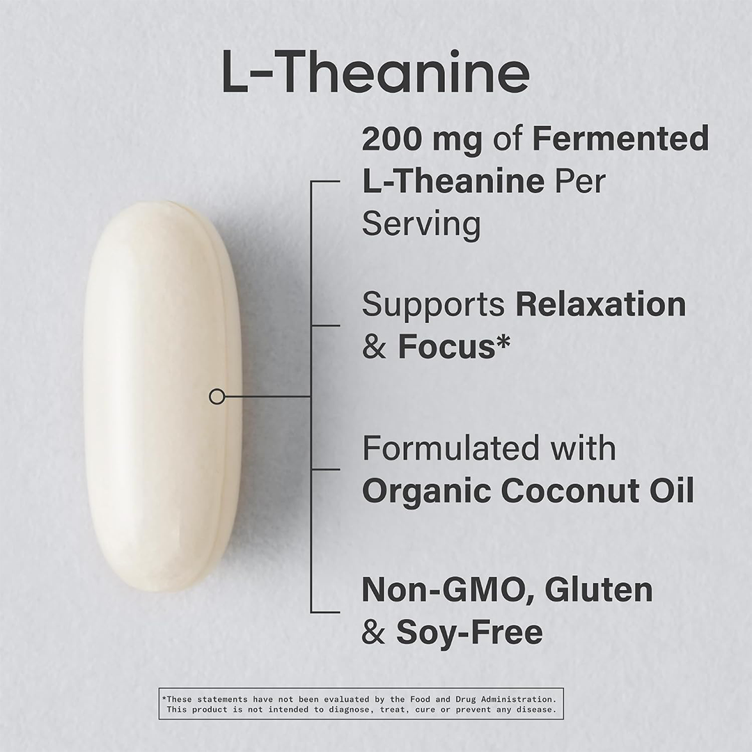 Sports Research L Theanine 200mg Softgels 60 Count