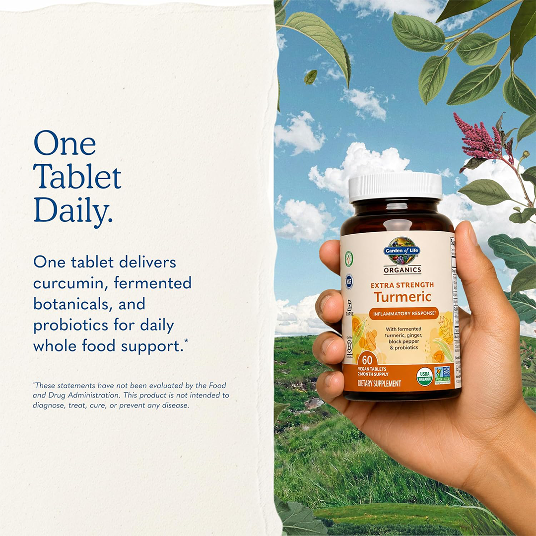 Garden of Life Turmeric Supplement 60 Tablets