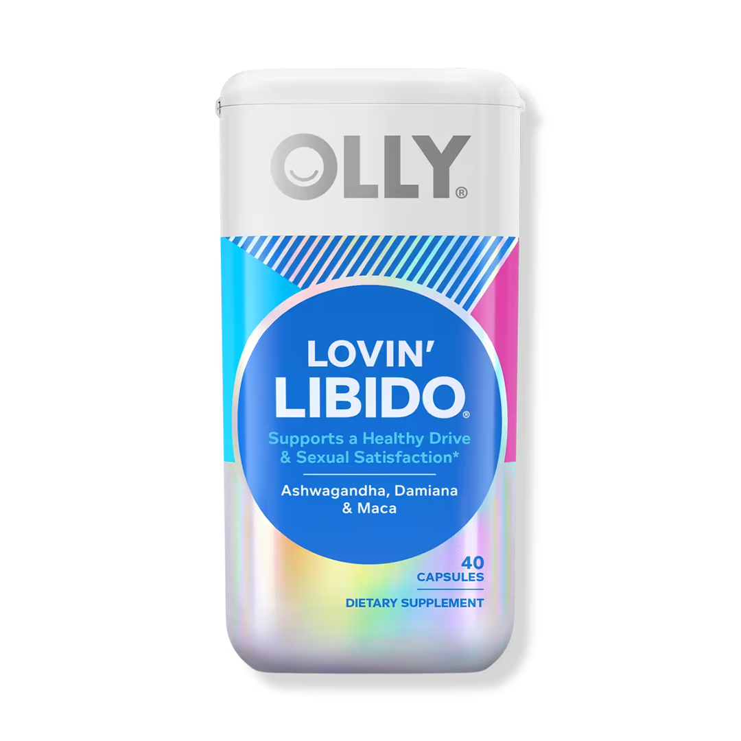 OLLY Lovin' Libido Capsules for Women with Ashwagandha, Damiana & Maca 40 Vegetarian Capsules