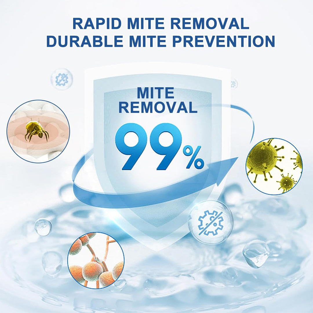 Mite Elimination Spray for Dust Mite Control on Bedding Sofas Fabrics and Home Surfaces 30ml