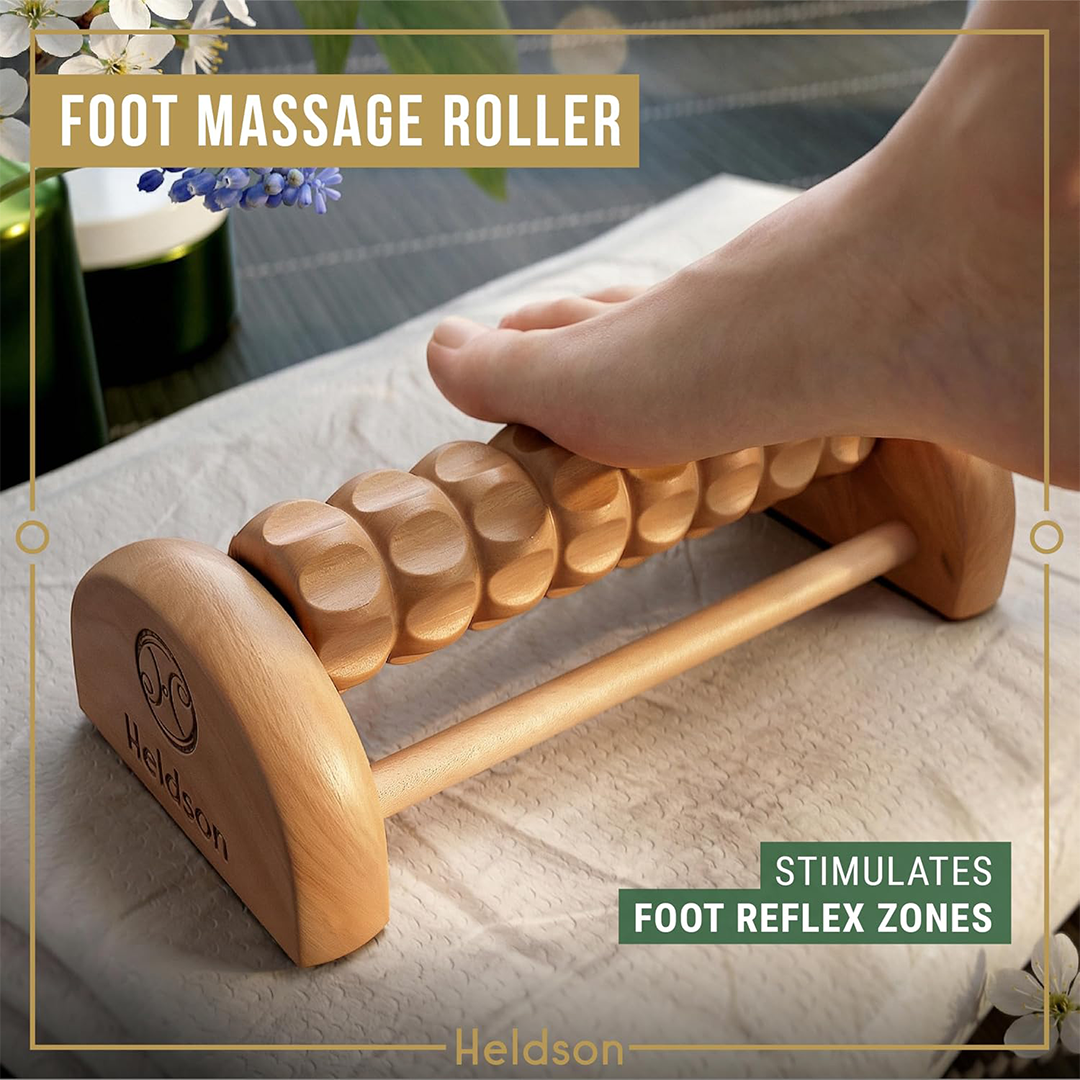 Heldson Wooden Massage Set 9 in 1 Natural Therapy Kit