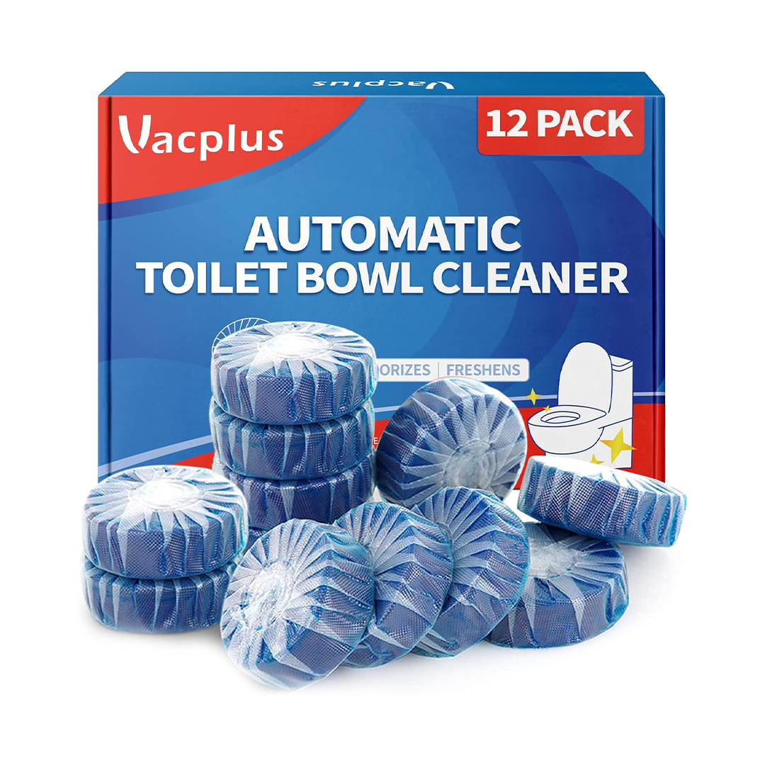 Vacplus Automatic Toilet Bowl Cleaner Tablets 12 Pack