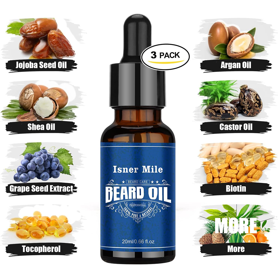 Isner Mile Beard Care & Growth Kit for Men