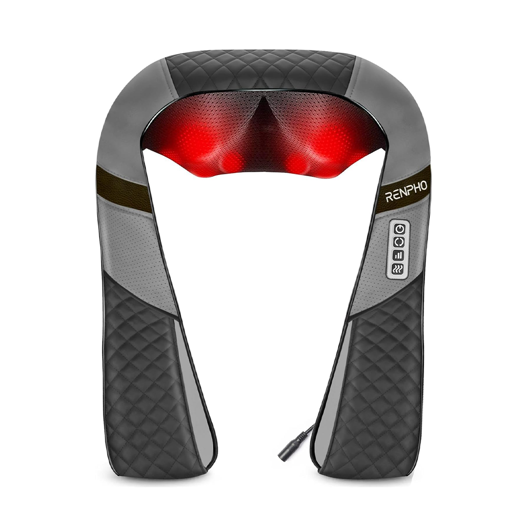 RENPHO Neck & Shoulder Massager with Heat Deep Kneading Shiatsu Massage