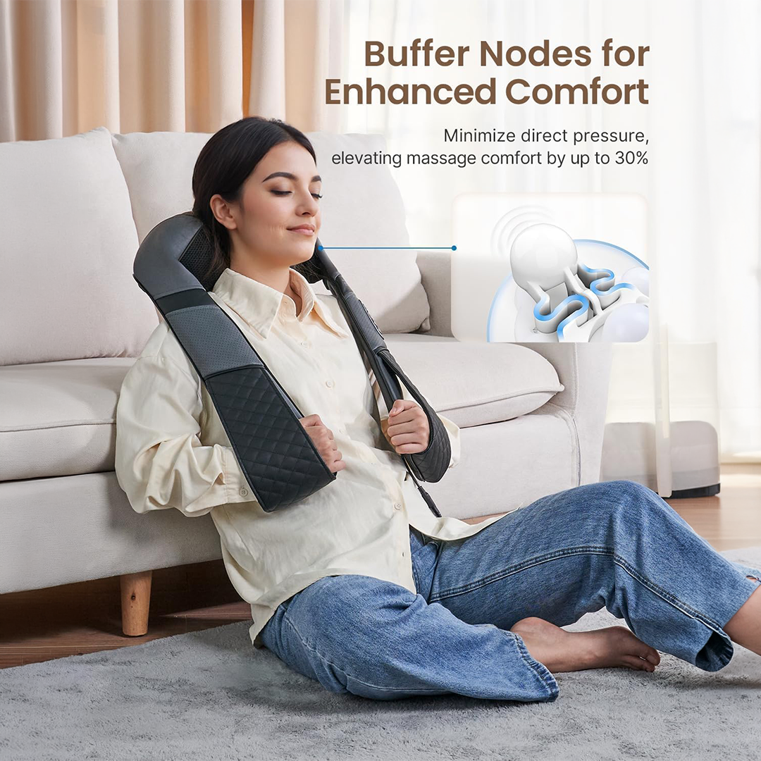 RENPHO Neck & Shoulder Massager with Heat Deep Kneading Shiatsu Massage