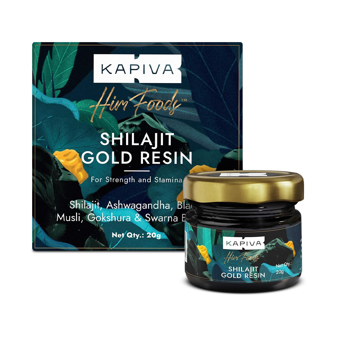 Kapiva Shilajit Gold Resin (20g) The "Alchemical" Stamina & Growth Catalyst