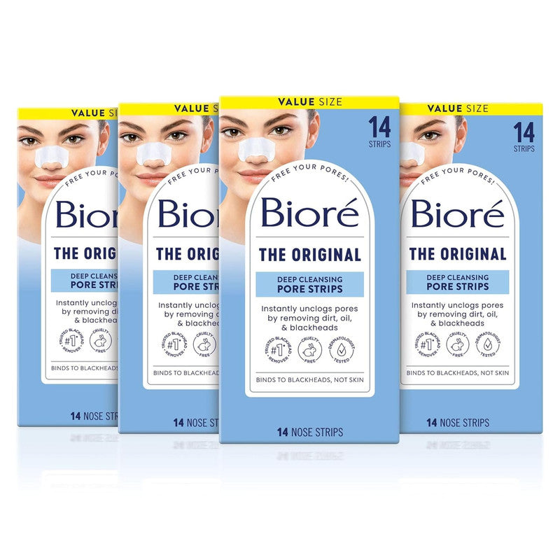 Bioré The Original Deep Cleansing Pore Strips (Value Size - 14 Nose Strips)